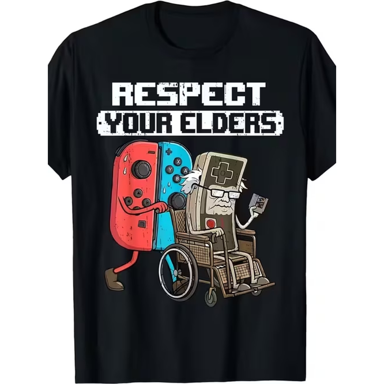 Mens Pattern T Shirt Theme Eld - огляд і ціна Retro Gaming Shirt
