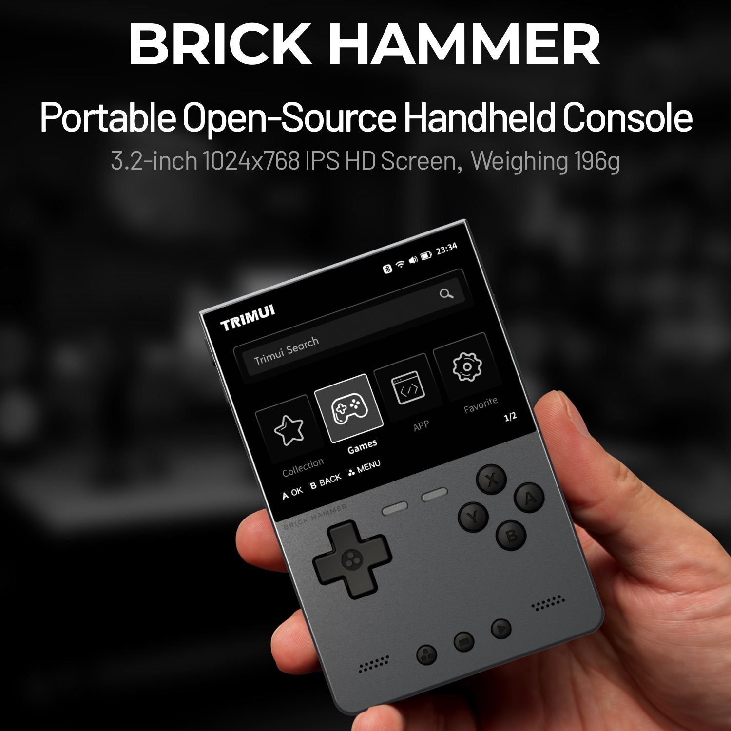 TRIMUI BRICK HAMMER Retro Hand - огляд і ціна Retro Gaming On Phone