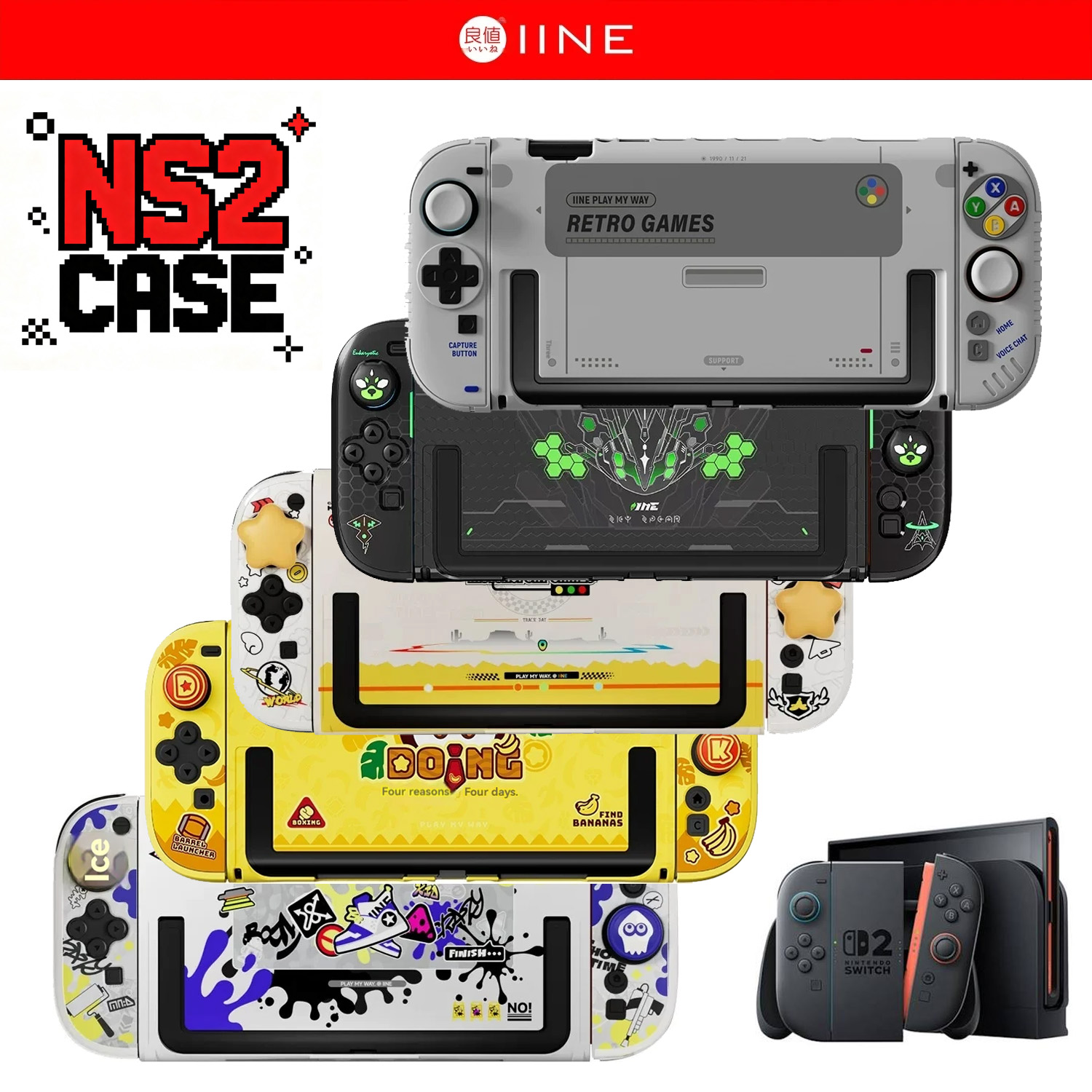 IINE Retro Case Switch 2 Prote - огляд і ціна Retro Gaming Nintendo