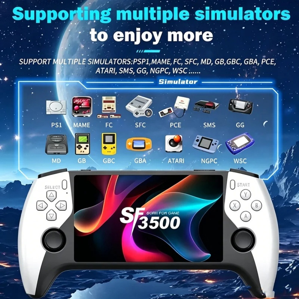 SF3500 5 inch Handheld Game Co - огляд і ціна Retro Gaming Device